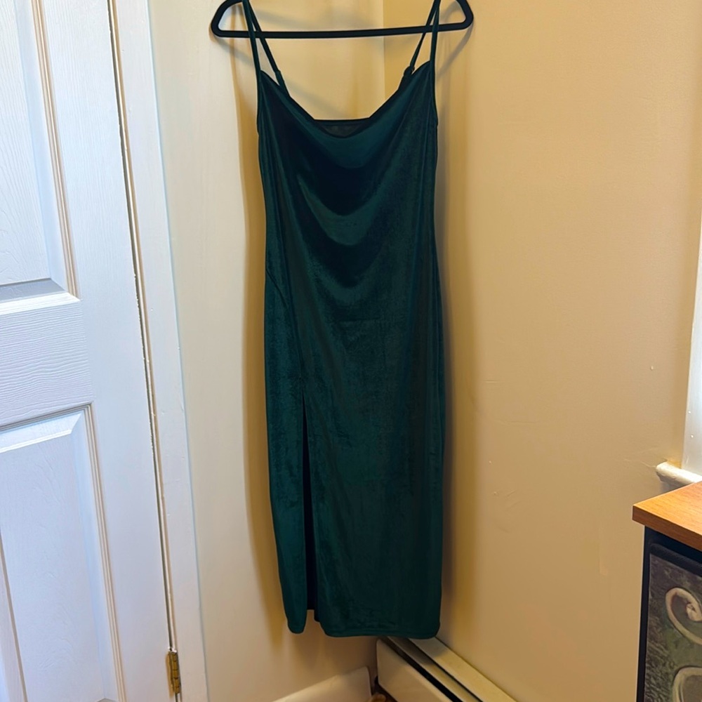 Emerald Green Slip Dress NWOT